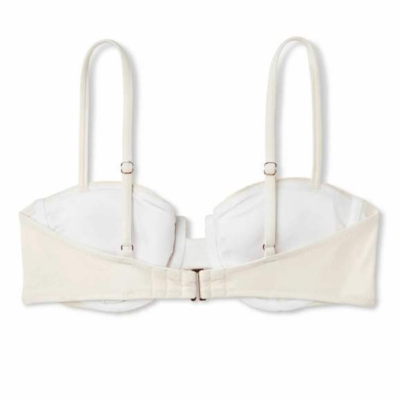 Off-White Women's Crochet UnderwireBikini Top - Picture 6 of 7